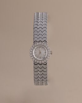 Pave Scalloped Timepiece