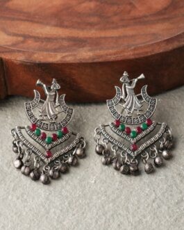 Women Silver Barrat Earrings