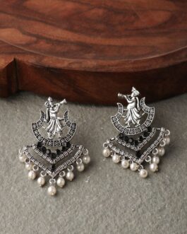 Women Silver Barrat Earrings